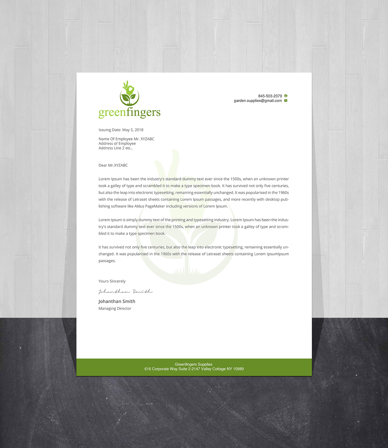 Letterhead Design by Creations Box 2015 for this project | Design #18522437