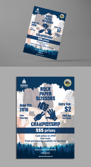 Rock, Paper Scissors Championship Flyer | Flyer-Design von ecorokerz