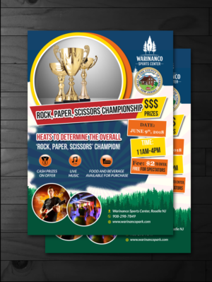Rock, Paper Scissors Championship Flyer | Flyer-Design von innovative earth
