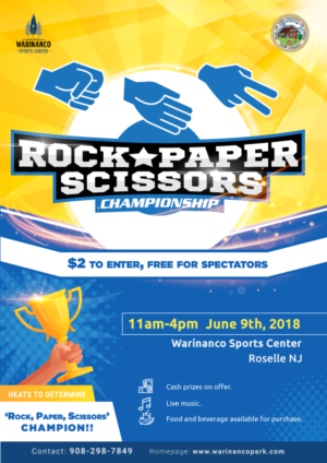Rock, Paper Scissors Championship Flyer | Diseño de Flyer por Miketerashi