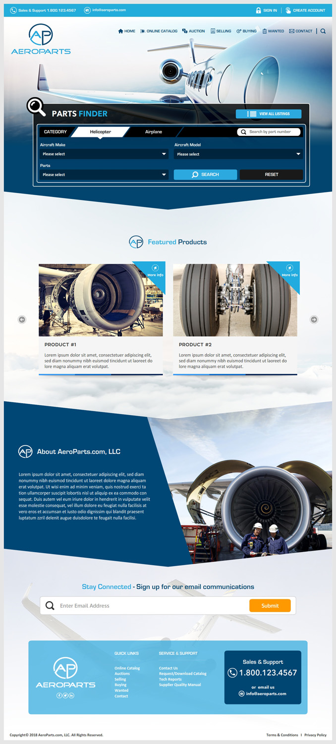 Web Design par -Marc- pour Heli Aviation Florida, LLC | Design #18576096