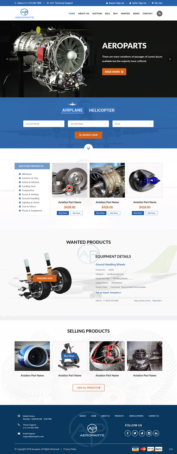 Web Design by pb for Heli Aviation Florida, LLC | Design #18537789