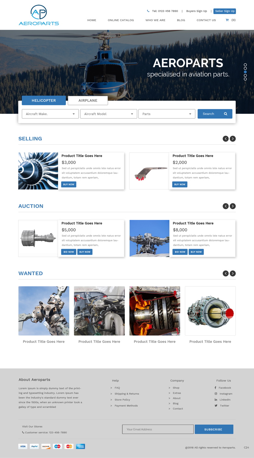 Web Design by pb for Heli Aviation Florida, LLC | Design #18537792