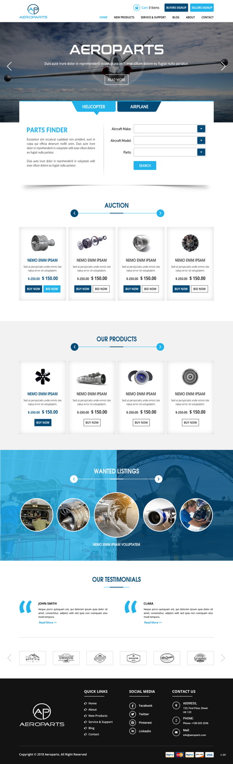 Web Design by pb for Heli Aviation Florida, LLC | Design #18537794
