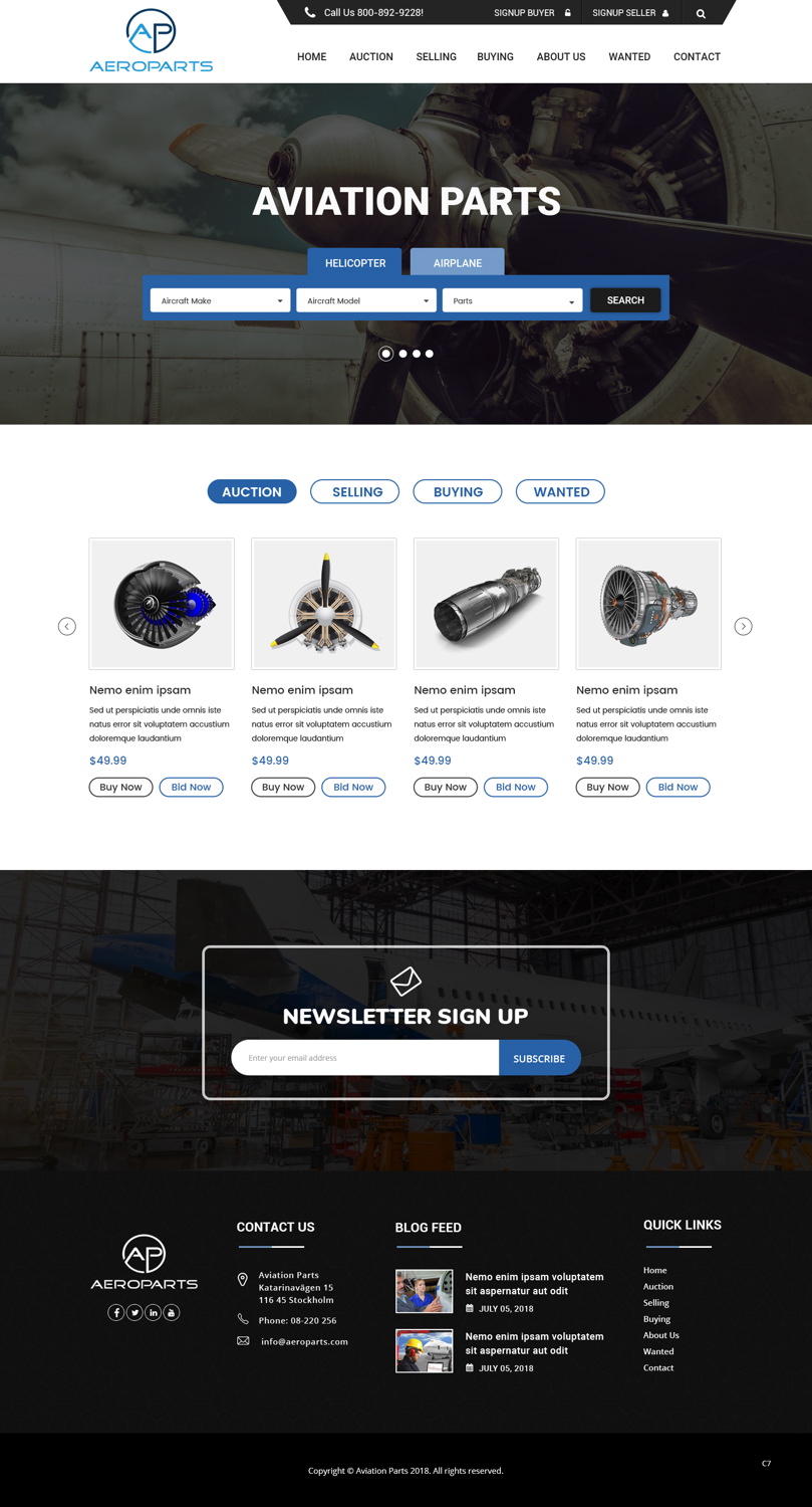 Web Design by pb for Heli Aviation Florida, LLC | Design #18548414