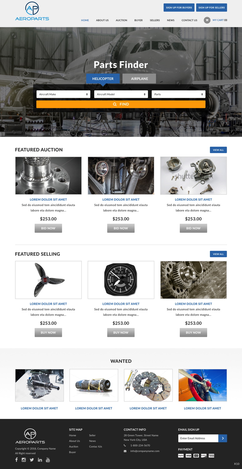 Web Design by pb for Heli Aviation Florida, LLC | Design #18548415