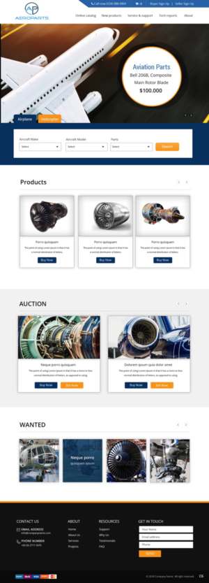 Web Design by pb for Heli Aviation Florida, LLC | Design: #18548416