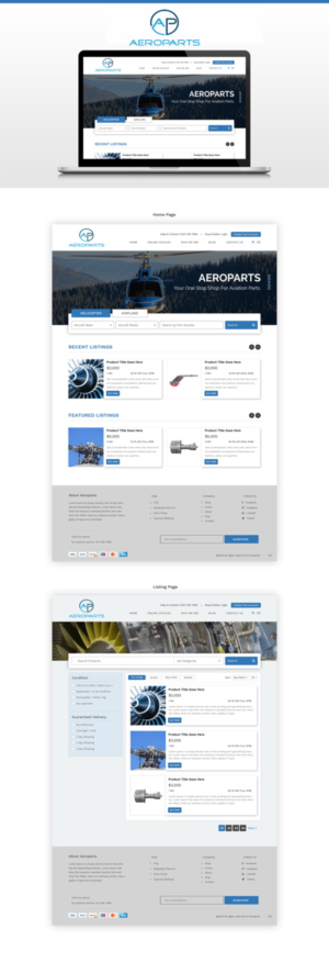 Web Design by pb for Heli Aviation Florida, LLC | Design: #18597171