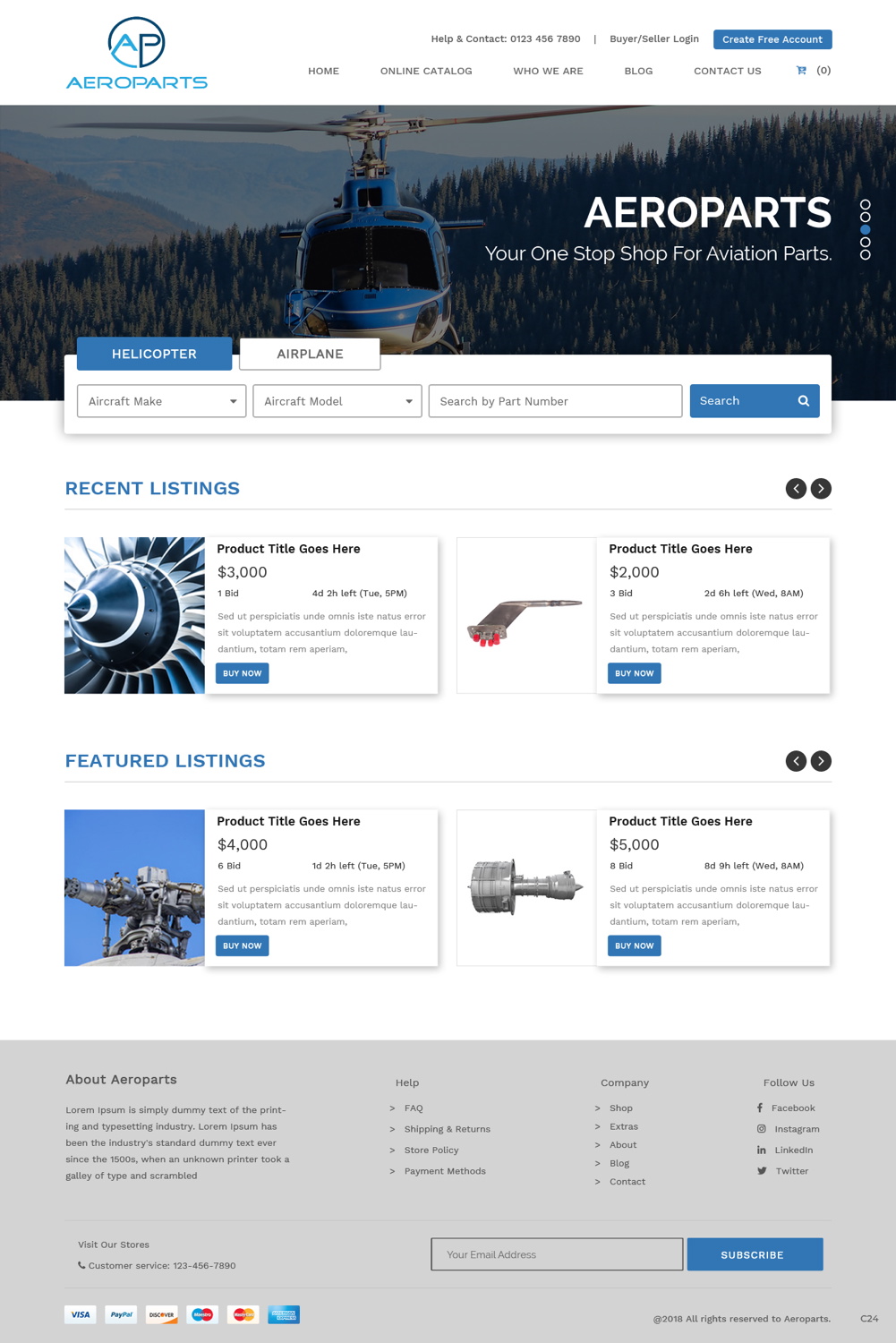 Web Design by pb for Heli Aviation Florida, LLC | Design: #18597173