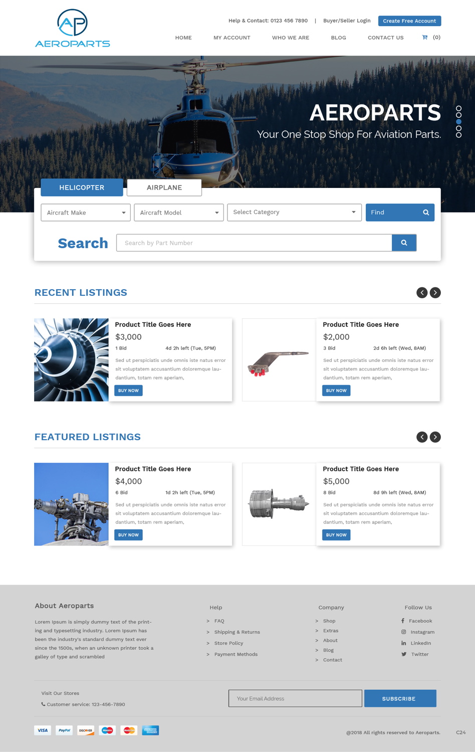 Web-Design von pb für Heli Aviation Florida, LLC | Design #18608358