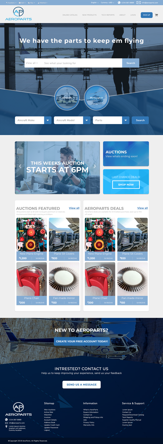 Web Design by OiligrivTomas for Heli Aviation Florida, LLC | Design #18541512