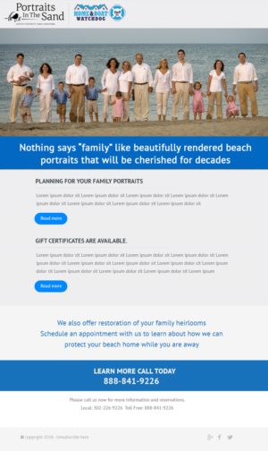 Newsletter Design by Best Design Hub for Portraits In The Sand | Design: #18517961