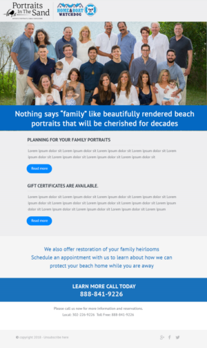 Newsletter Design by Best Design Hub for Portraits In The Sand | Design: #18517962