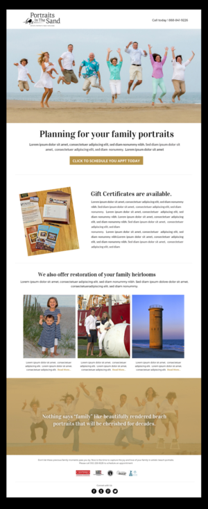 Newsletter Design by Best Design Hub for Portraits In The Sand | Design: #18578164
