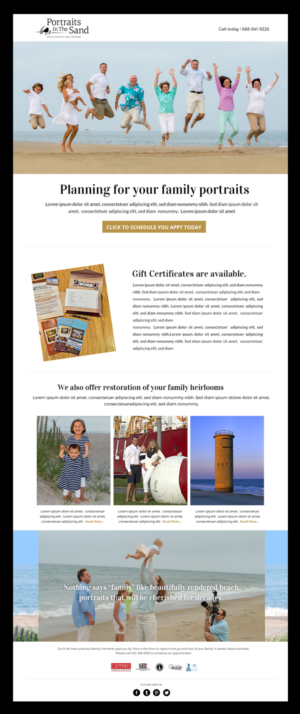 Newsletter Design by Best Design Hub for Portraits In The Sand | Design: #18578165