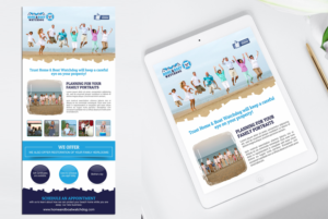 Newsletter Design by ecorokerz for Portraits In The Sand | Design: #18522341