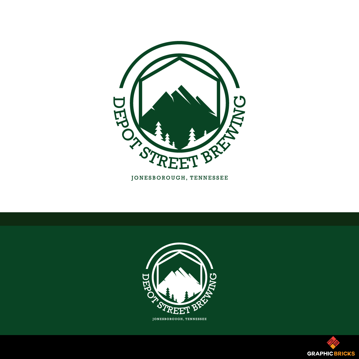 Logo Design by Graphic Bricks for Depot Street Brewing | Design #19102375