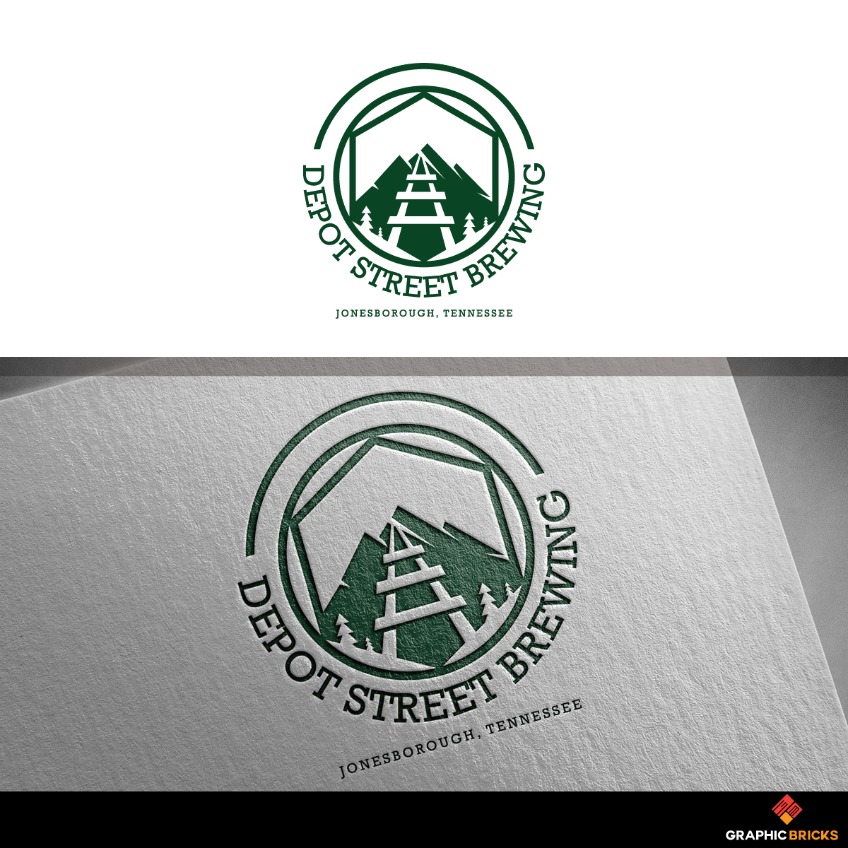 Logo Design by Graphic Bricks for Depot Street Brewing | Design #19115970
