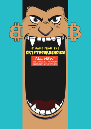 Vintage Movie Poster-Inspired Cryptocurrency Shirt | T-shirt Design by katrina