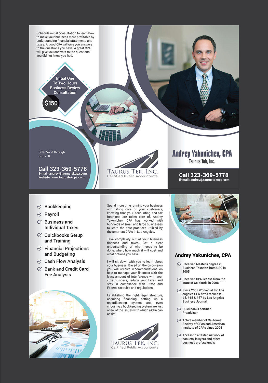 Design de Brochure par Deziners Zone pour Taurus Tek, Inc. | Design #18522704