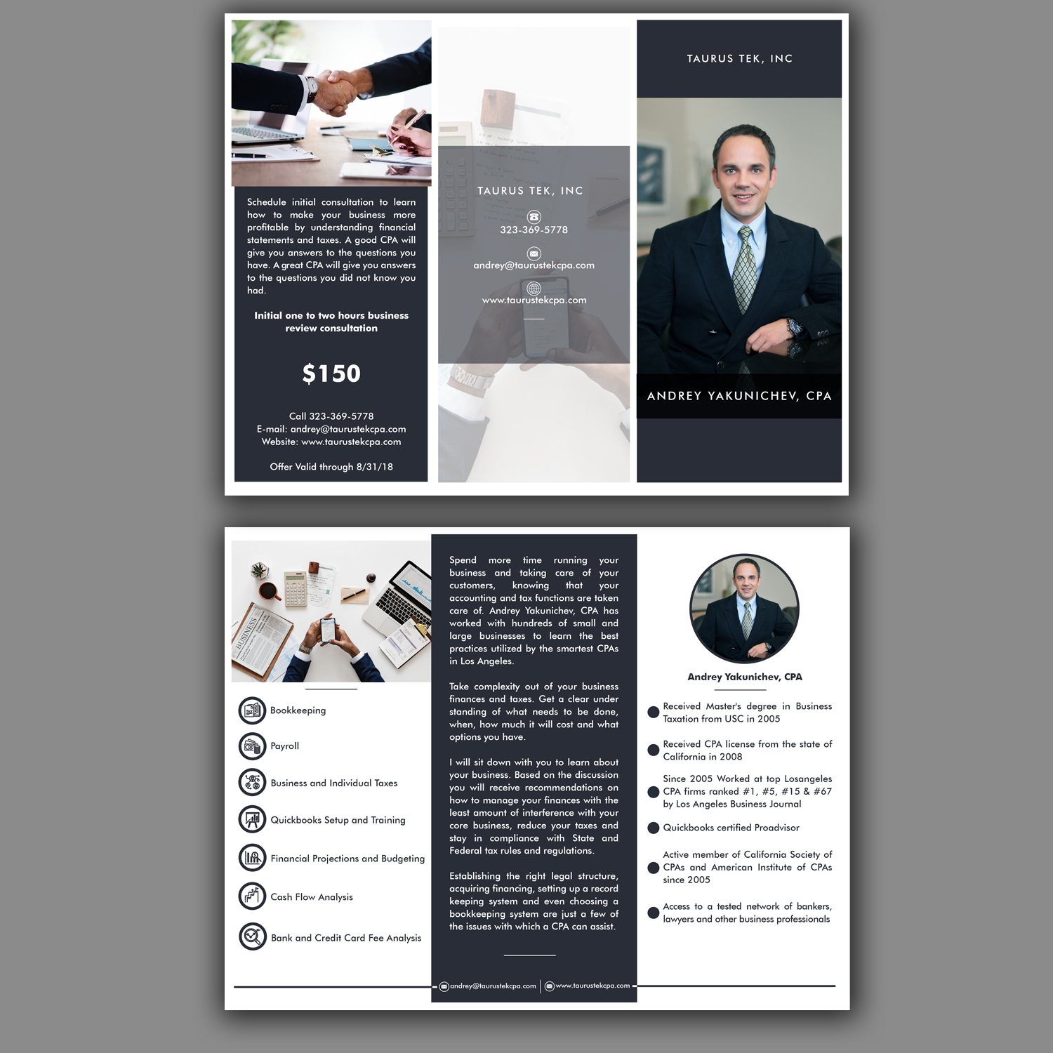 Diseño de Brochure por Imam Logo Designer para Taurus Tek, Inc. | Diseño #18557853