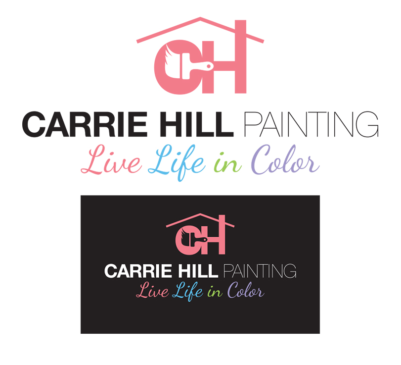 Logo Design by Innerworld Designs ltd. for Carrie Hill Painting  | Design #18636762