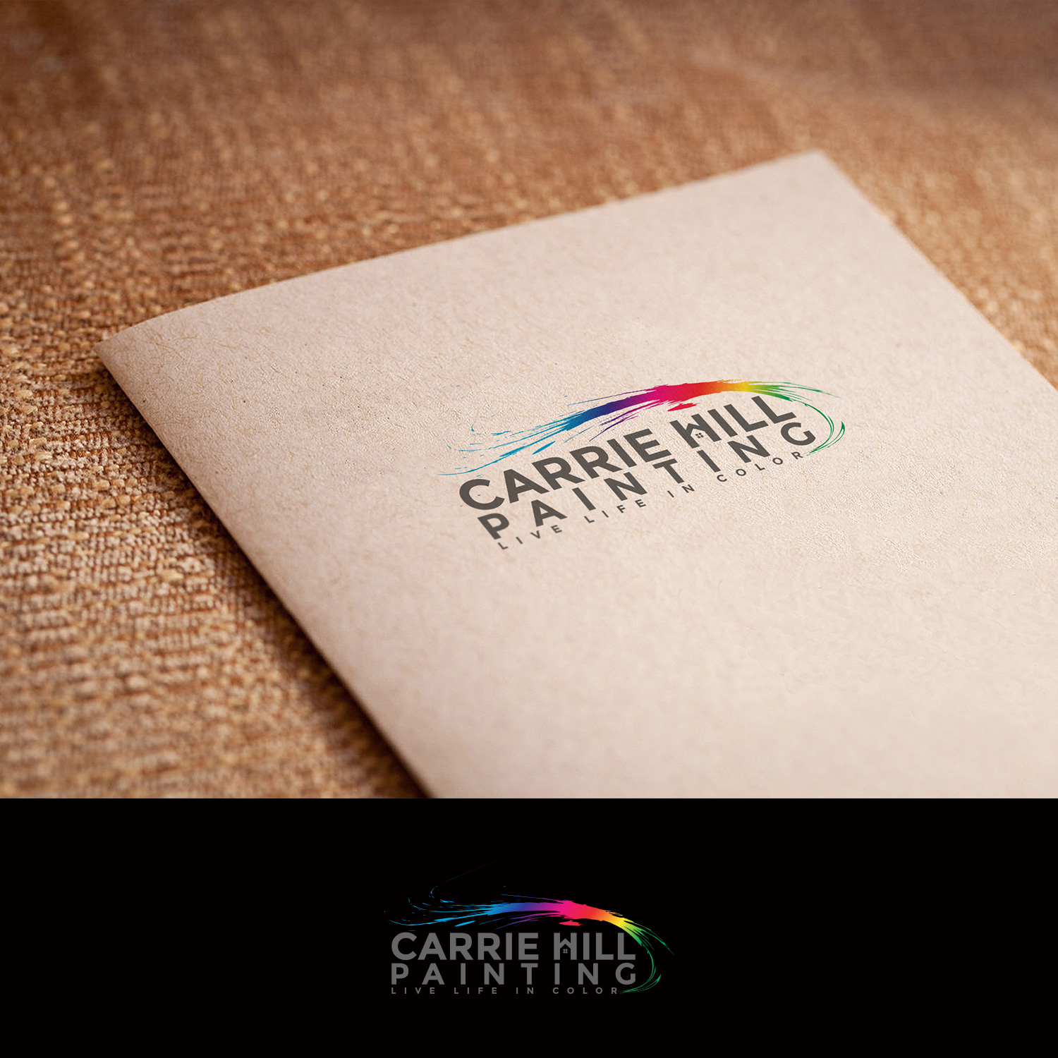 Logo Design by DesignDUO for Carrie Hill Painting  | Design #18640339