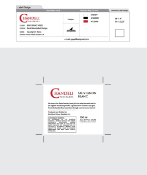 Wine Label front and back | Etikett-Design von Shark1