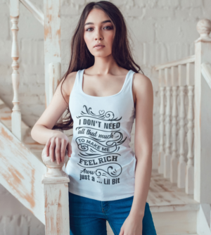 Lil Bit song Lyric Tank Top for local country artist | T-shirt Design by Ena