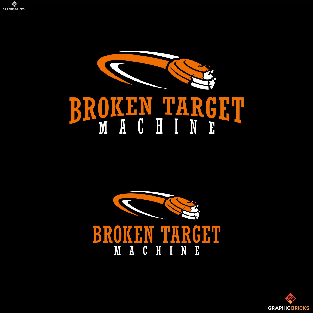 Logo Design by Graphic Bricks for Broken Target Machine | Design: #18553365