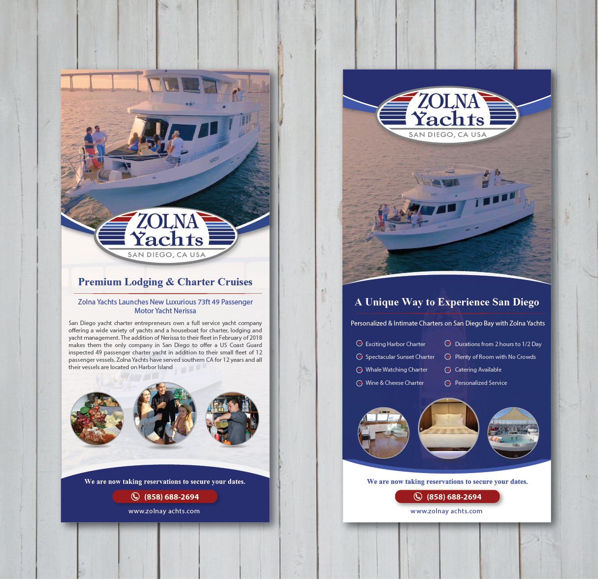 Flyer Design by alex989 for Zolna Yachts | Design #18522309