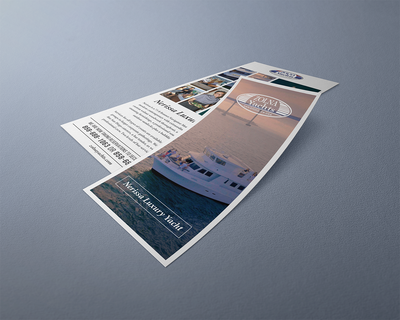 Flyer Design by Alexandar for Zolna Yachts | Design #18561948