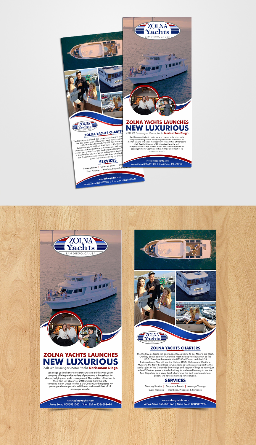 Design de Flyer par ecorokerz pour Zolna Yachts | Design #18521484