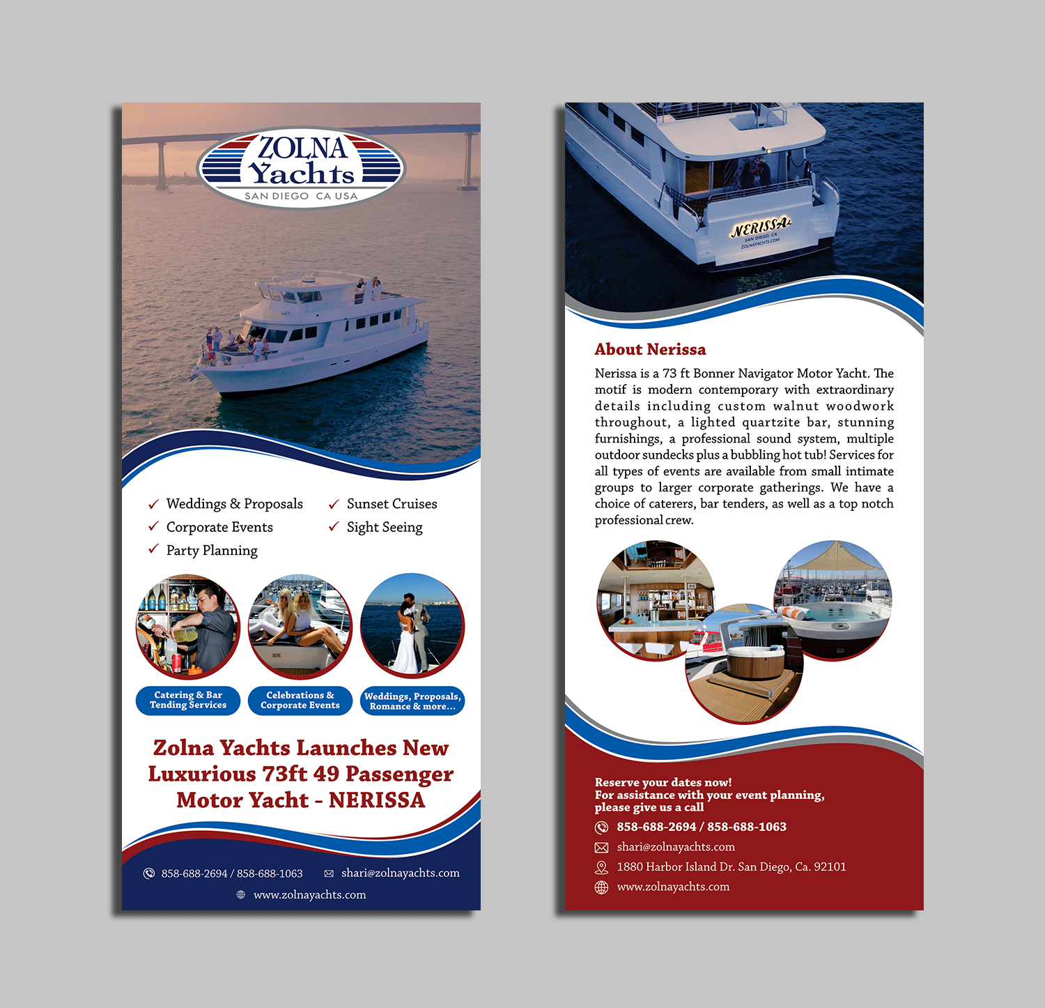 Diseño de Flyer por ecorokerz para Zolna Yachts | Diseño #18578729