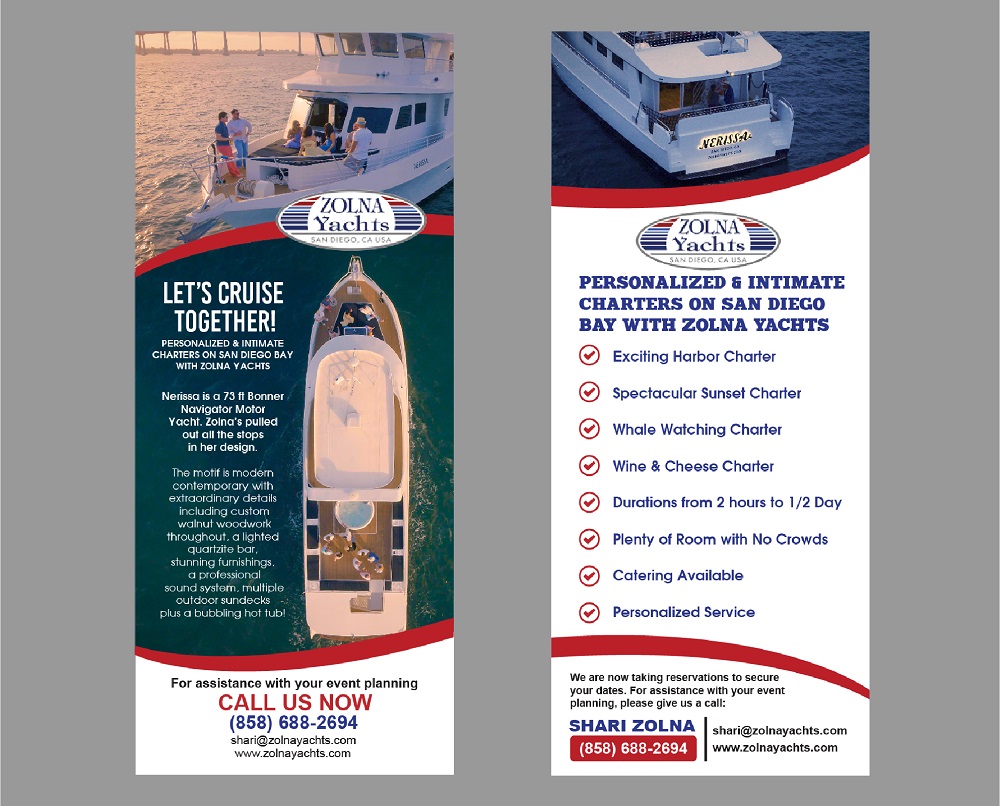 Diseño de Flyer por AntonioTruong para Zolna Yachts | Diseño #18556811