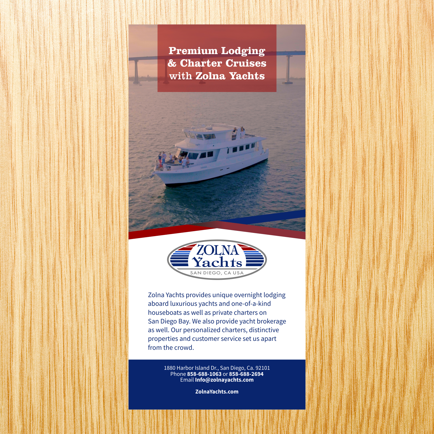 Flyer Design by barinix for Zolna Yachts | Design #18559752