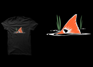 Redfish Tail & Grass T-Shirt Design | T-shirt Design by a.o.d
