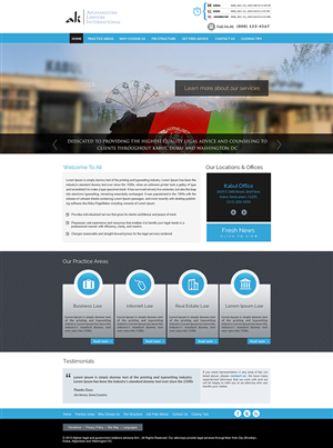 law firm website | Web-Design von amberegg