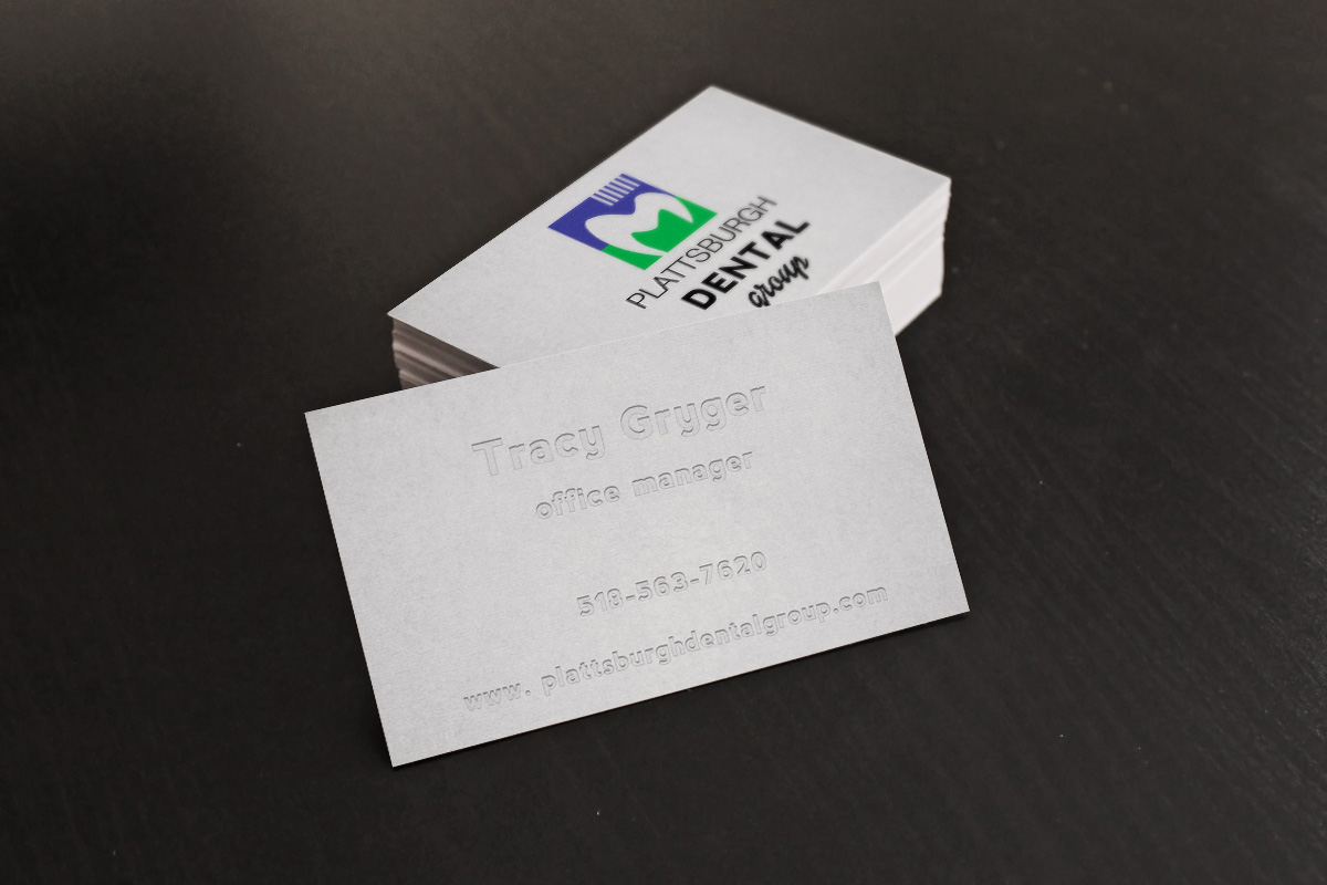 Business Card Design by Ron Mickey for Plattsburgh Dental Group | Design #2848197
