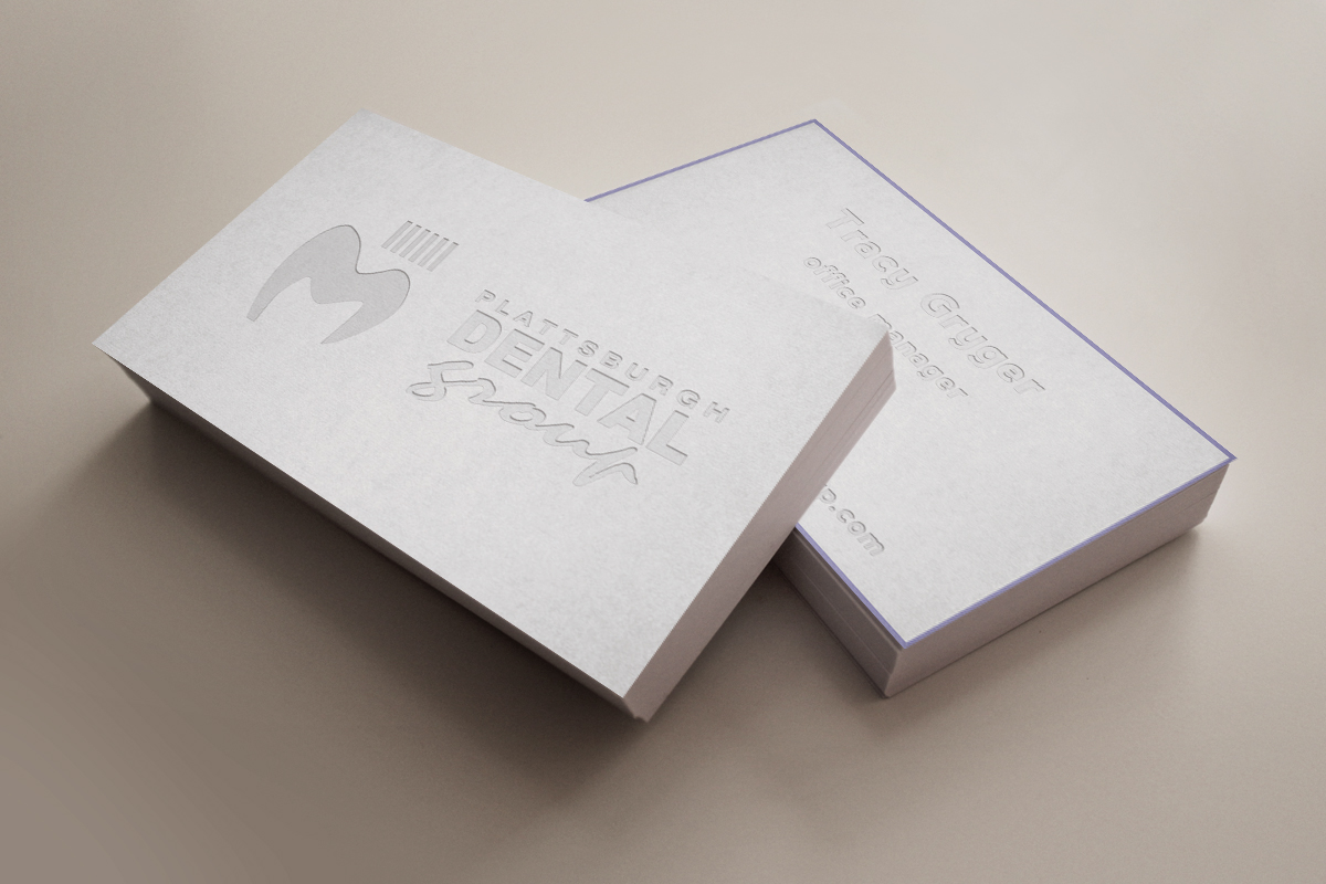 Business Card Design by Ron Mickey for Plattsburgh Dental Group | Design #2890176