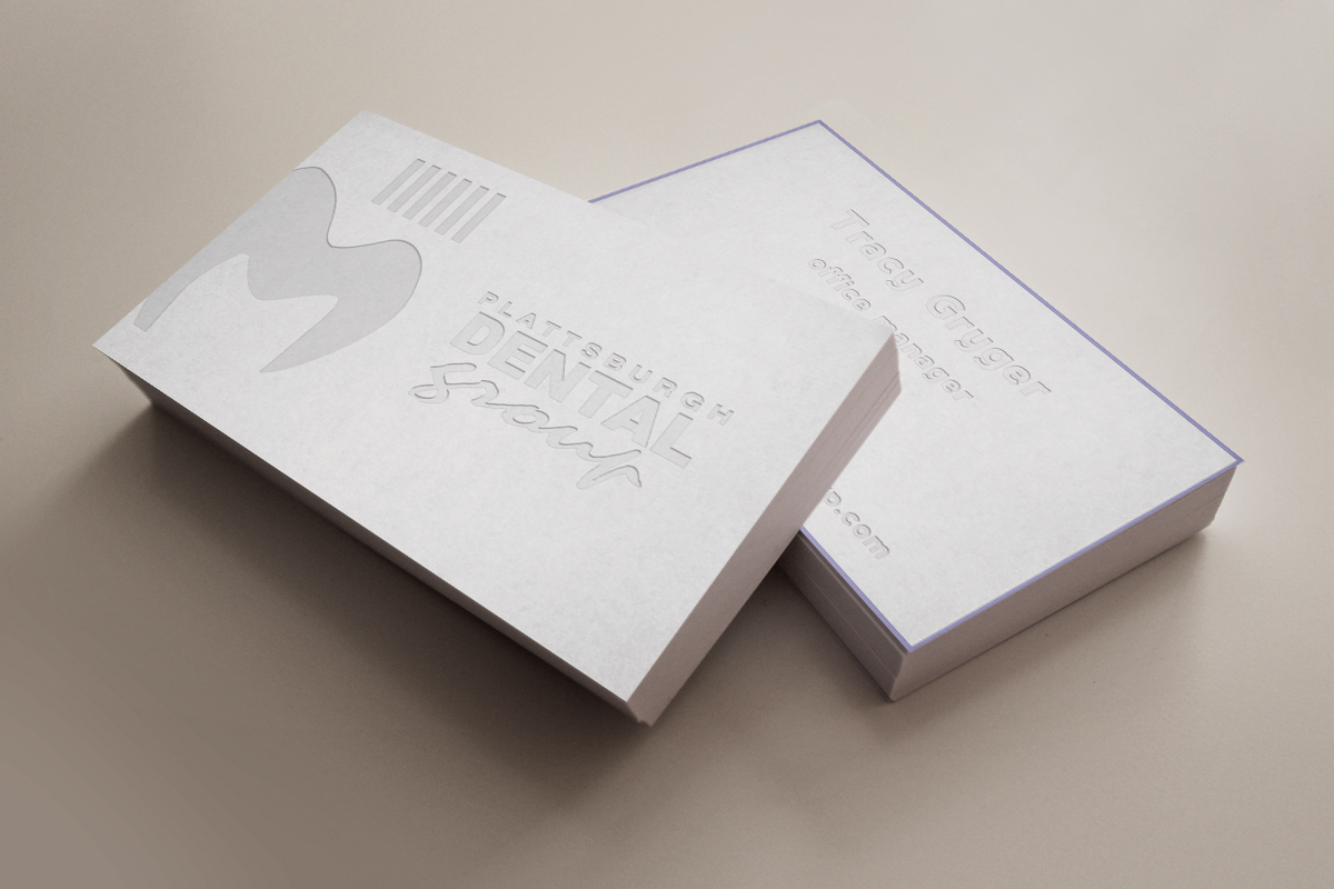 Business Card Design by Ron Mickey for Plattsburgh Dental Group | Design: #2900000