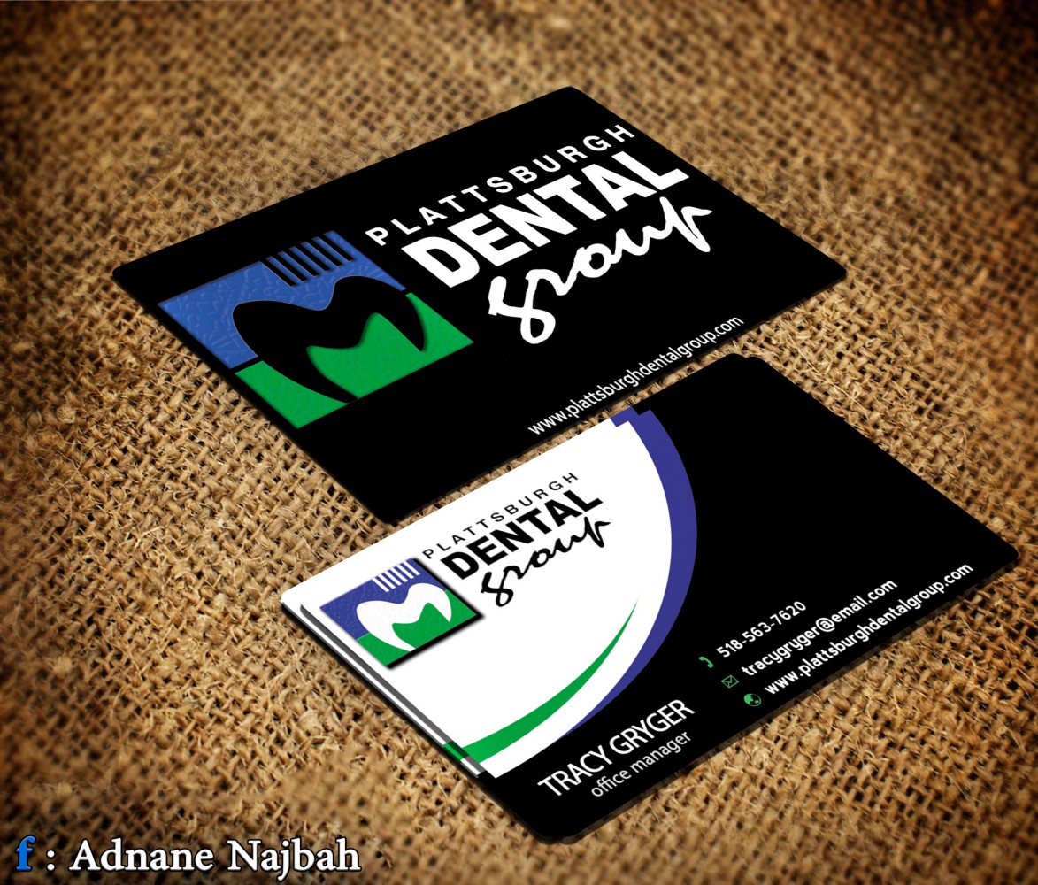 Business Card Design by AdnaNe for Plattsburgh Dental Group | Design #2857934