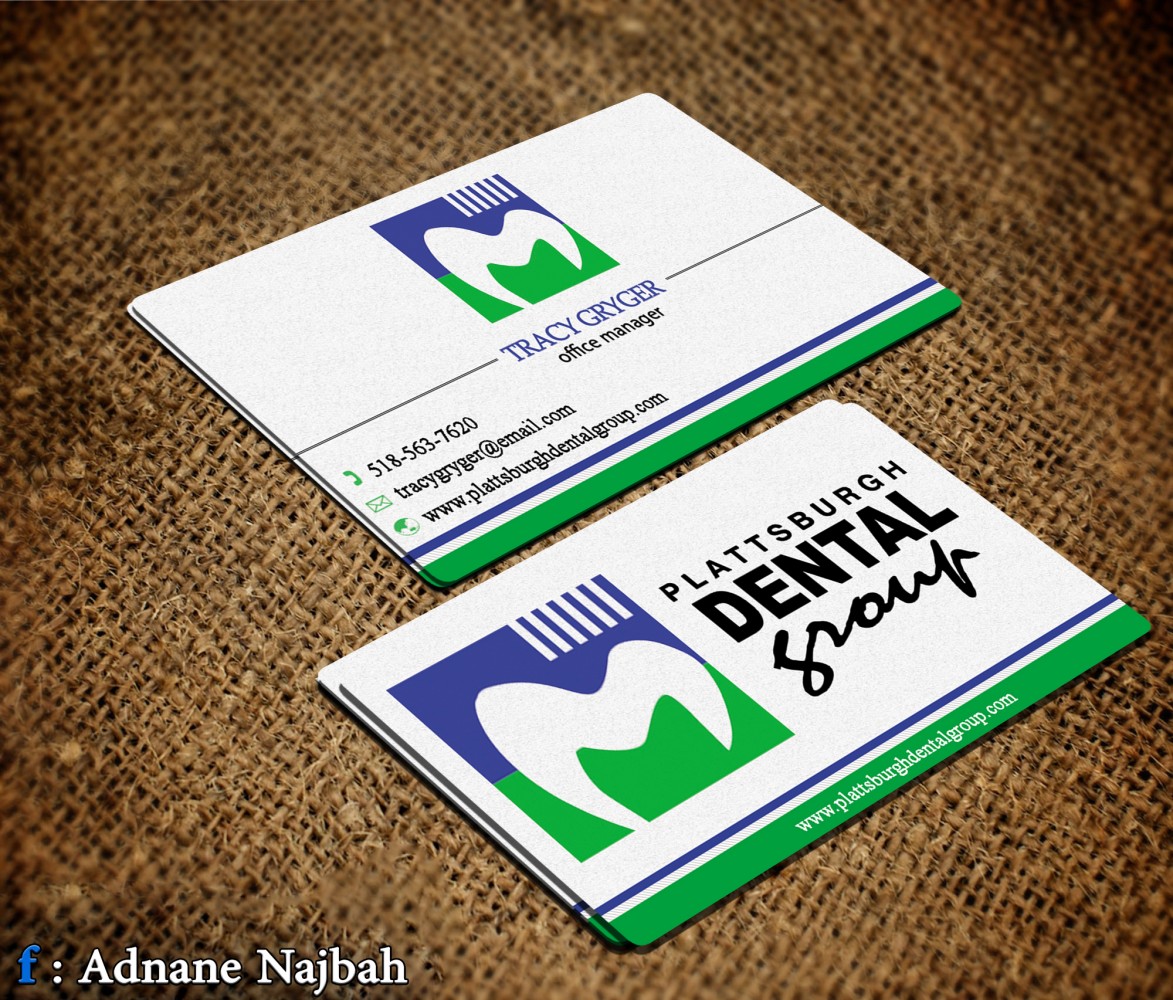 Business Card Design by AdnaNe for Plattsburgh Dental Group | Design #2858024