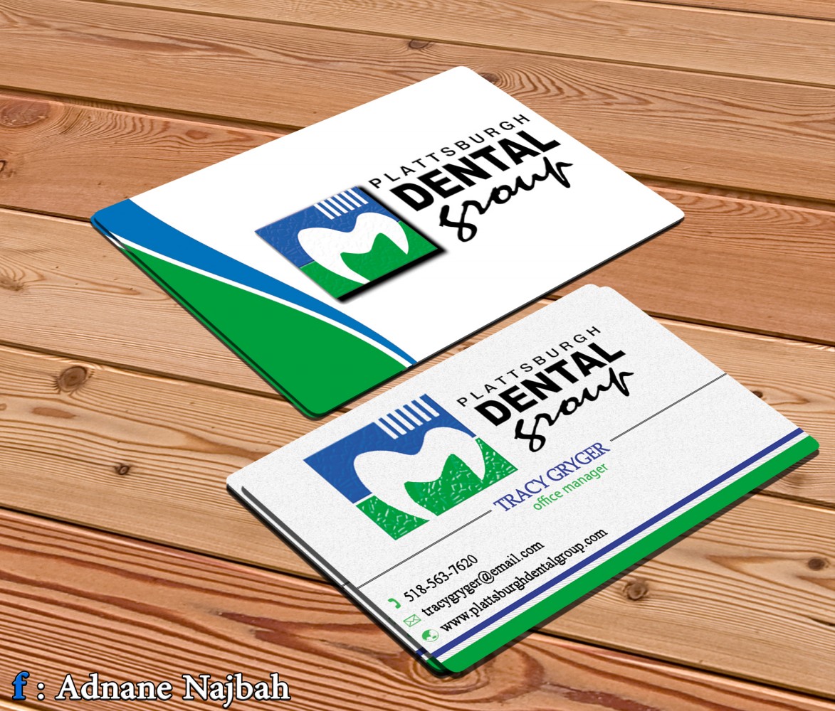 Business Card Design by AdnaNe for Plattsburgh Dental Group | Design #2858041