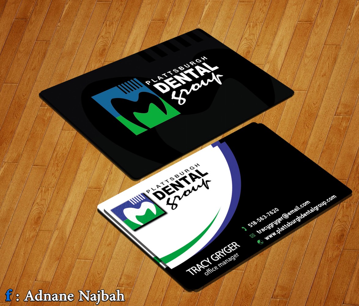 Business Card Design by AdnaNe for Plattsburgh Dental Group | Design #2858046