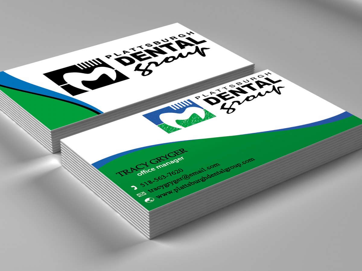 Business Card Design by AdnaNe for Plattsburgh Dental Group | Design #2858055