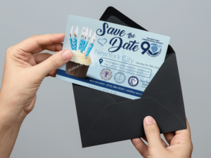 Save The Date Postcard (front and back) | Diseño Gráfico por Priyo Subarkah