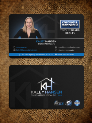 Kaley Hansen, Broker Associate | Diseño de Tarjeta de Presentación por Sandaruwan