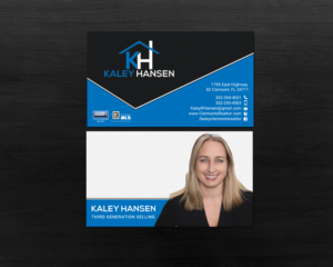 Kaley Hansen, Broker Associate | Business Card Design by chandrayaan.creative
