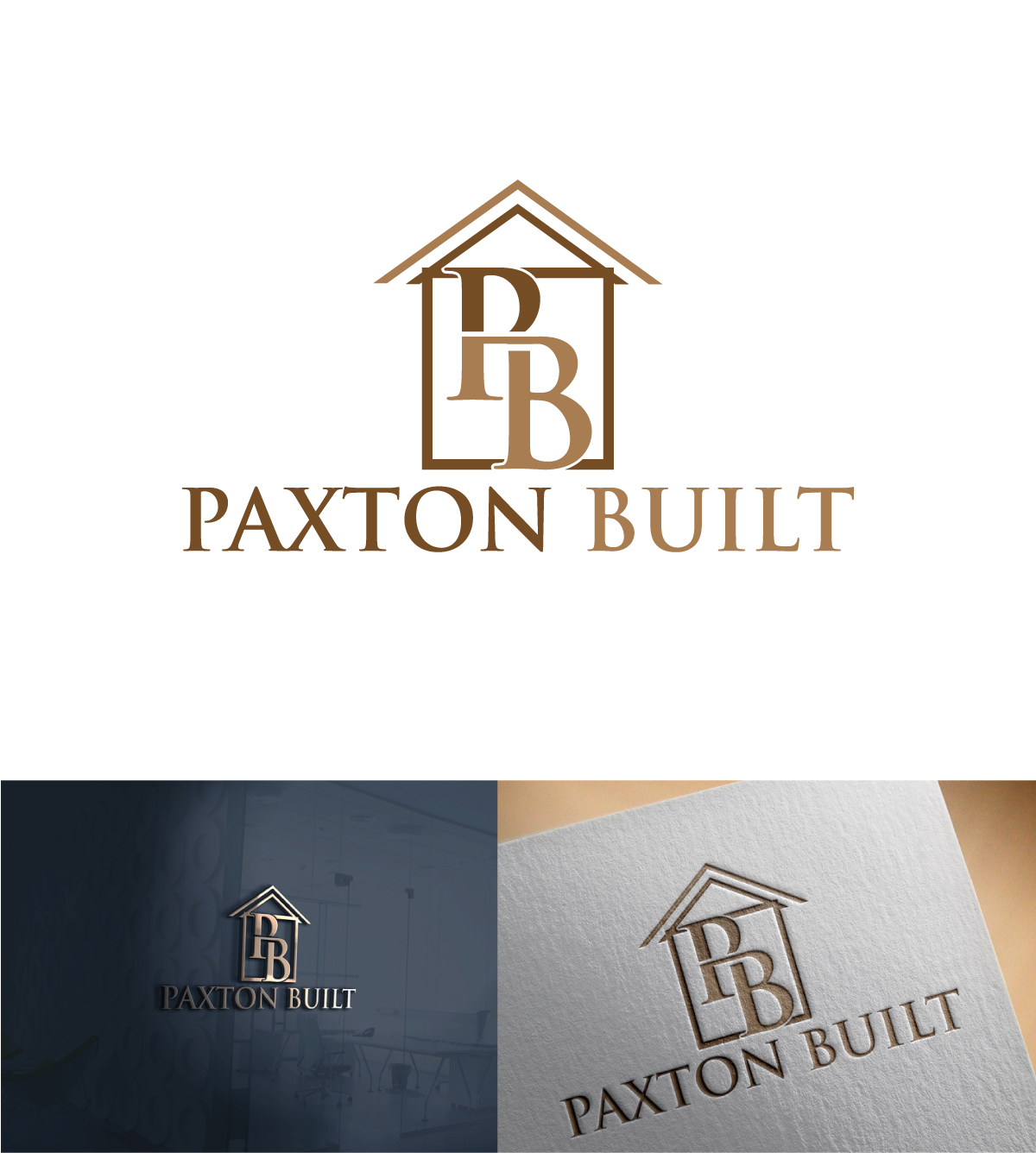 Logo Design by imyounuspathan 2 for Paxton Built | Design #18771605